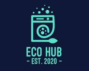 Eco Washing Machine logo design