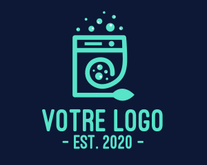 Cleaning - Eco Washing Machine logo design