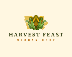 Iowa Corn Farm logo design