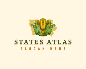 Iowa Corn Farm logo design