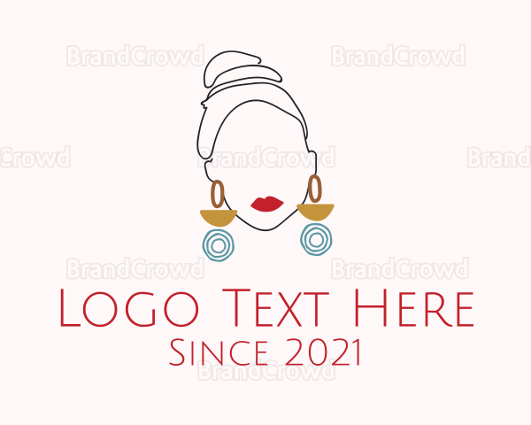 Luxury Woman Earring Logo