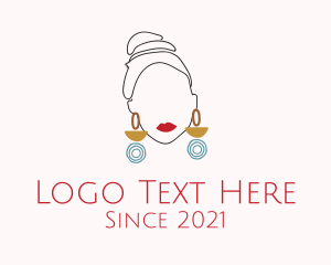 Feminine - Luxury Woman Earring logo design