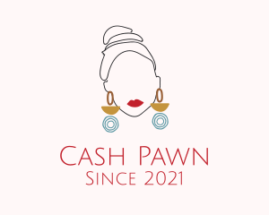 Pawn - Luxury Woman Earring logo design