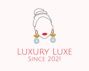 Luxury Woman Earring  logo design