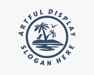 Beach Resort Island logo design