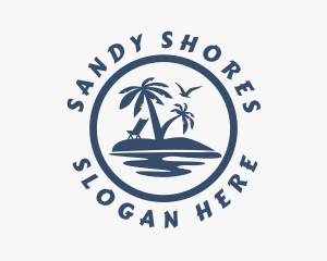 Beach - Beach Resort Island logo design