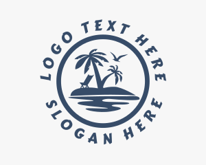 Seal - Beach Resort Island logo design