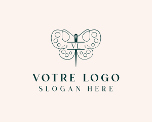 Alterations - Needle Craft Butterfly logo design