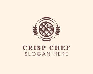 Stroopwafel Pastry Dessert logo design