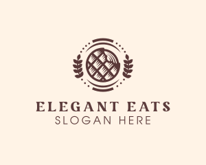 Stroopwafel Pastry Dessert logo design