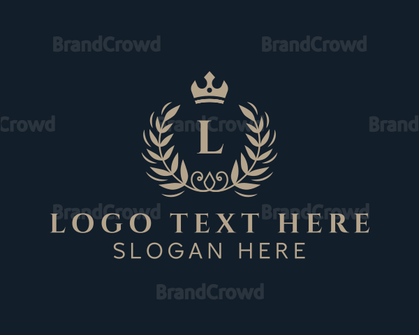 Fancy Laurel Crown Logo