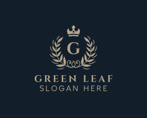 Fancy Laurel Crown  logo design