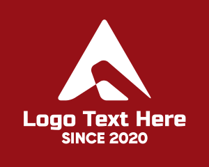 Travelling - Navigation Arrow Letter A logo design