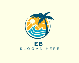 Surfing Tropical Resort Logo