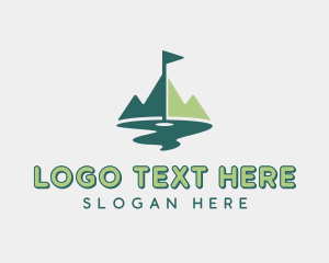 Golfing - Mountain Sports Golf logo design