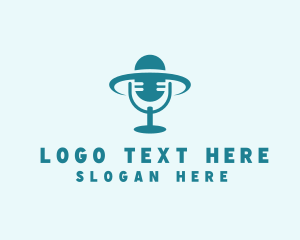 Vlogger - Hat Fashion Podcast logo design