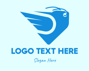 Ecommerce - Wing Price Tag logo design