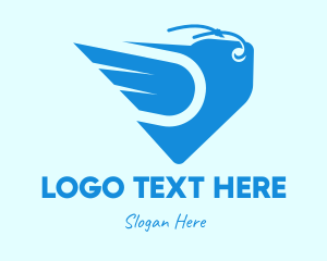 Express - Wing Price Tag logo design