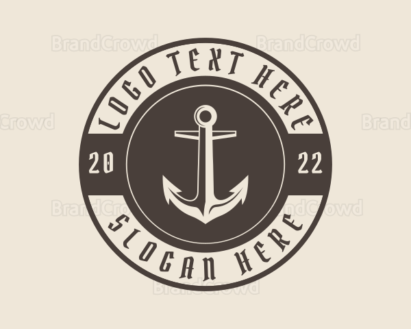 Pirate Ship Anchor Logo