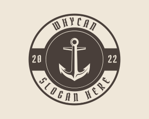 Pirate Ship Anchor Logo