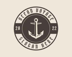 Pirate Ship Anchor logo design