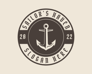 Pirate Ship Anchor logo design