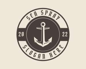 Pirate Ship Anchor logo design