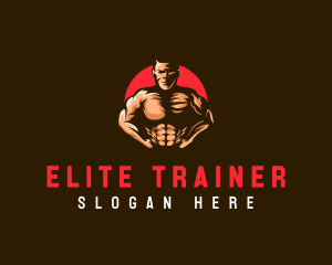 Trainer - Masculine Gym Trainer logo design