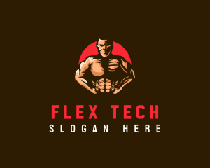 Flex - Masculine Gym Trainer logo design