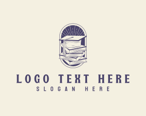 Scholarship - Scholar Book Graduation logo design