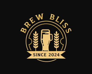 Wheat Beer Brewery logo design