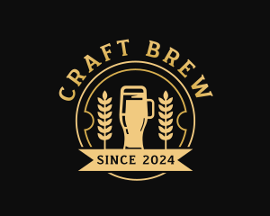 Wheat Beer Brewery logo design