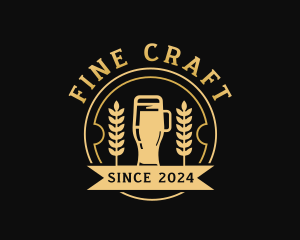 Wheat Beer Brewery logo design