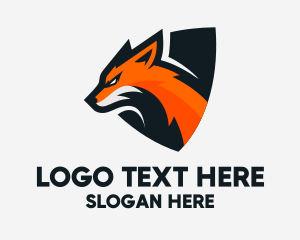 Fox Shield Mascot Logo
