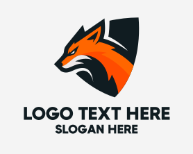 Mascot - Fox Shield Mascot logo design