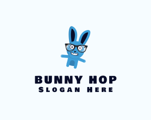 Crazy Bunny Glasses logo design