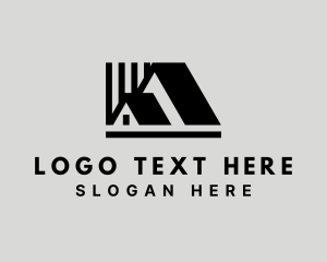Roofing - Subdivision Home Roof logo design