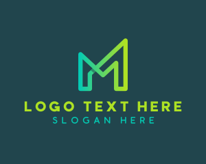 Innovation - Modern Software Letter M logo design