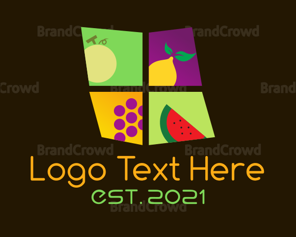 Colorful Fruit Window Logo