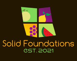 Fruit Juice - Colorful Fruit Window logo design