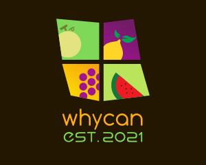 Juice Stand - Colorful Fruit Window logo design