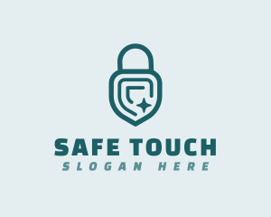 Lock Shield Security logo design