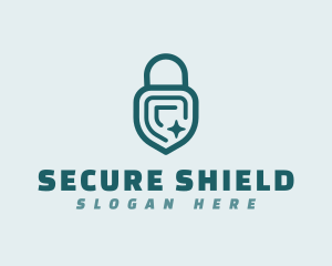 Lock Shield Security logo design