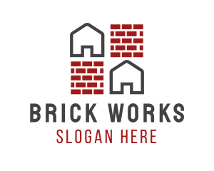 Brick - Brick Wall House logo design