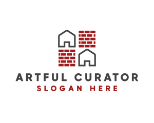 Brick Wall House logo design