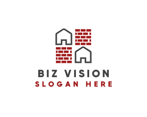 Brick Wall House logo design