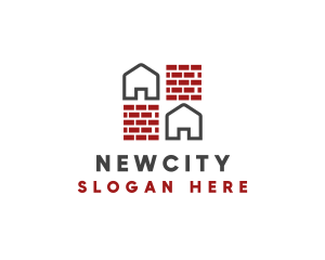 Brick Wall House logo design