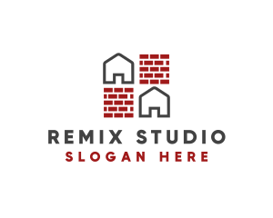 Brick Wall House logo design