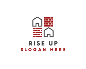 Brick Wall House logo design