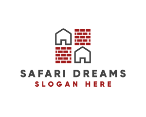 Brick Wall House logo design